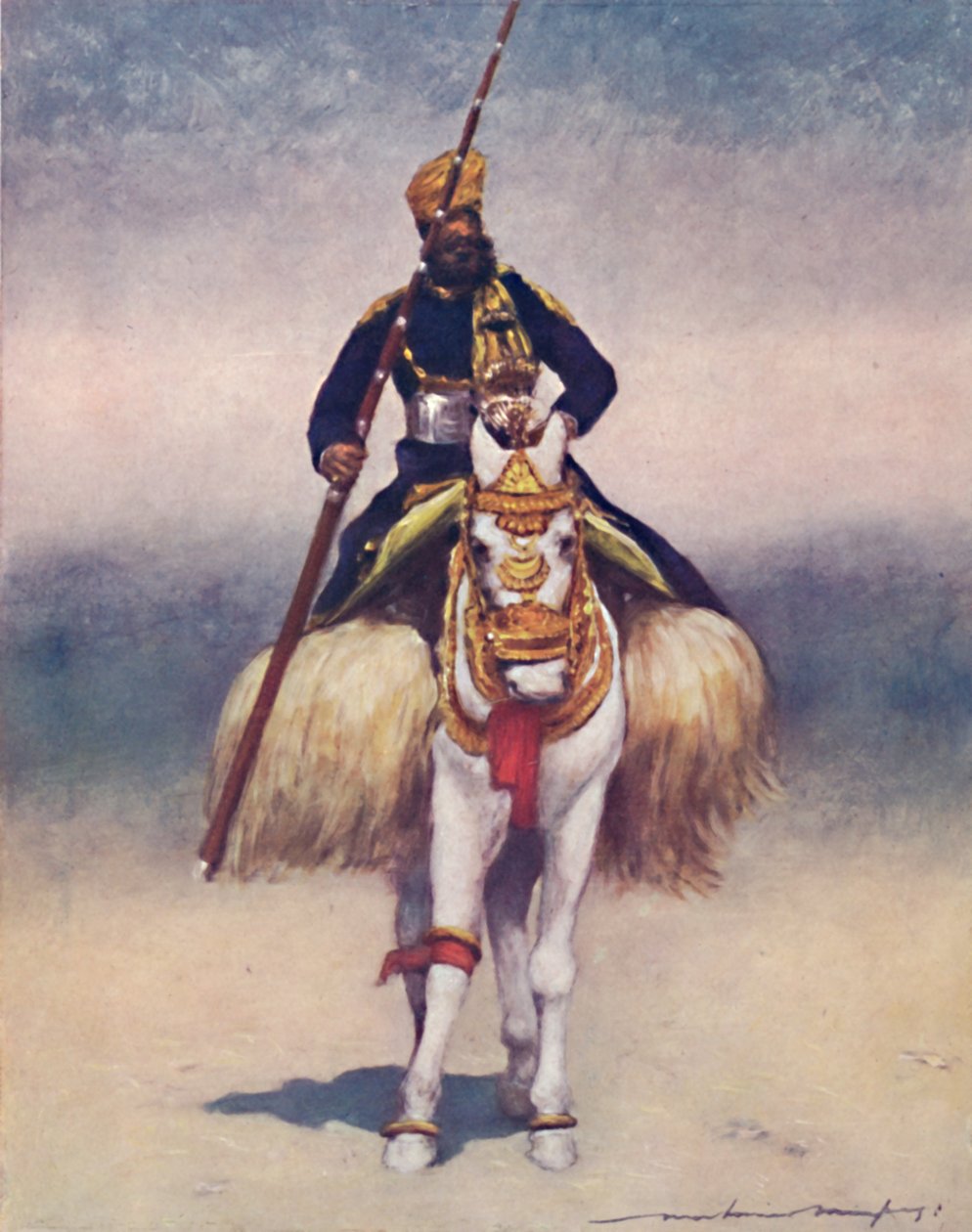 Een bediende uit Alwar, 1903 door Mortimer Ludington Menpes