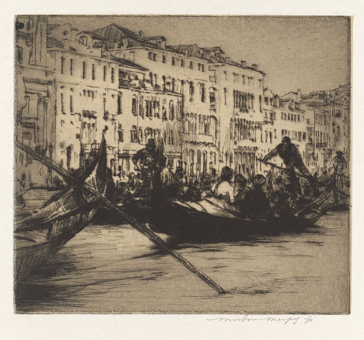 Feestdag, Venetië door Mortimer Menpes