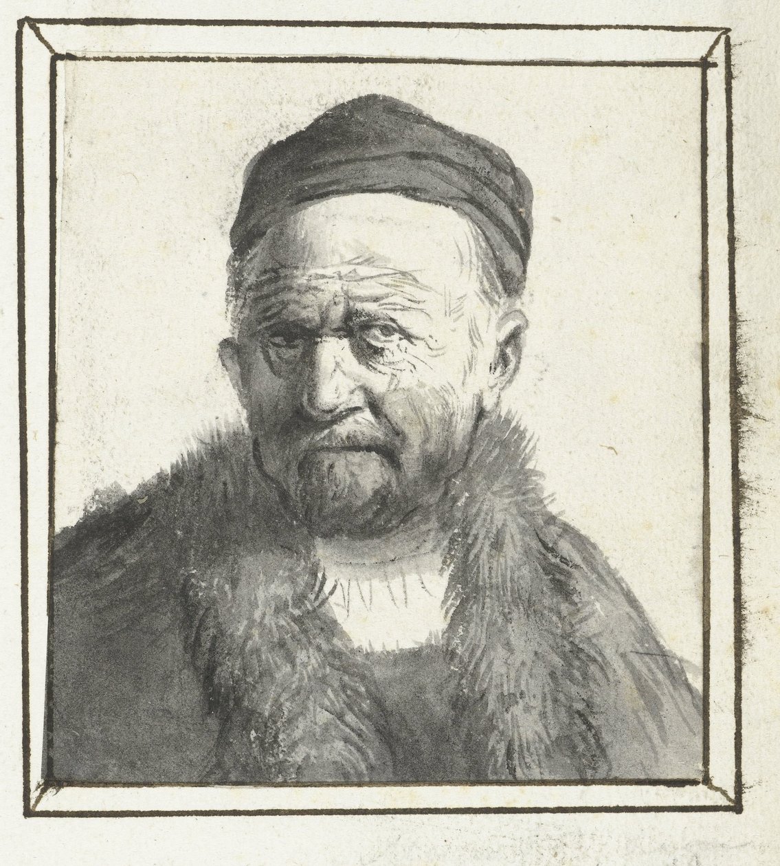 Buste van een man door Moses Ter Borch