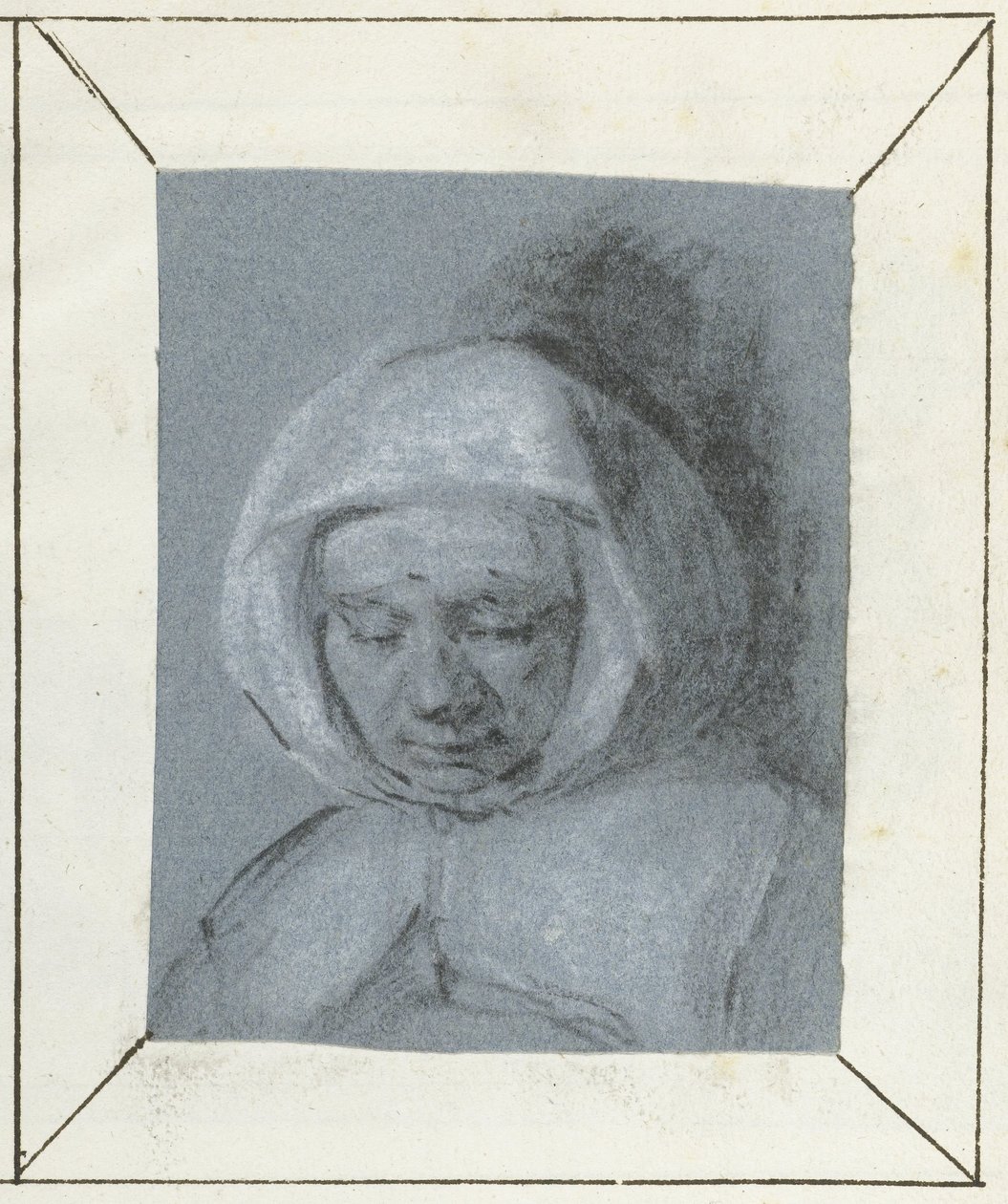Studie van een vrouwenhoofd door Moses Ter Borch