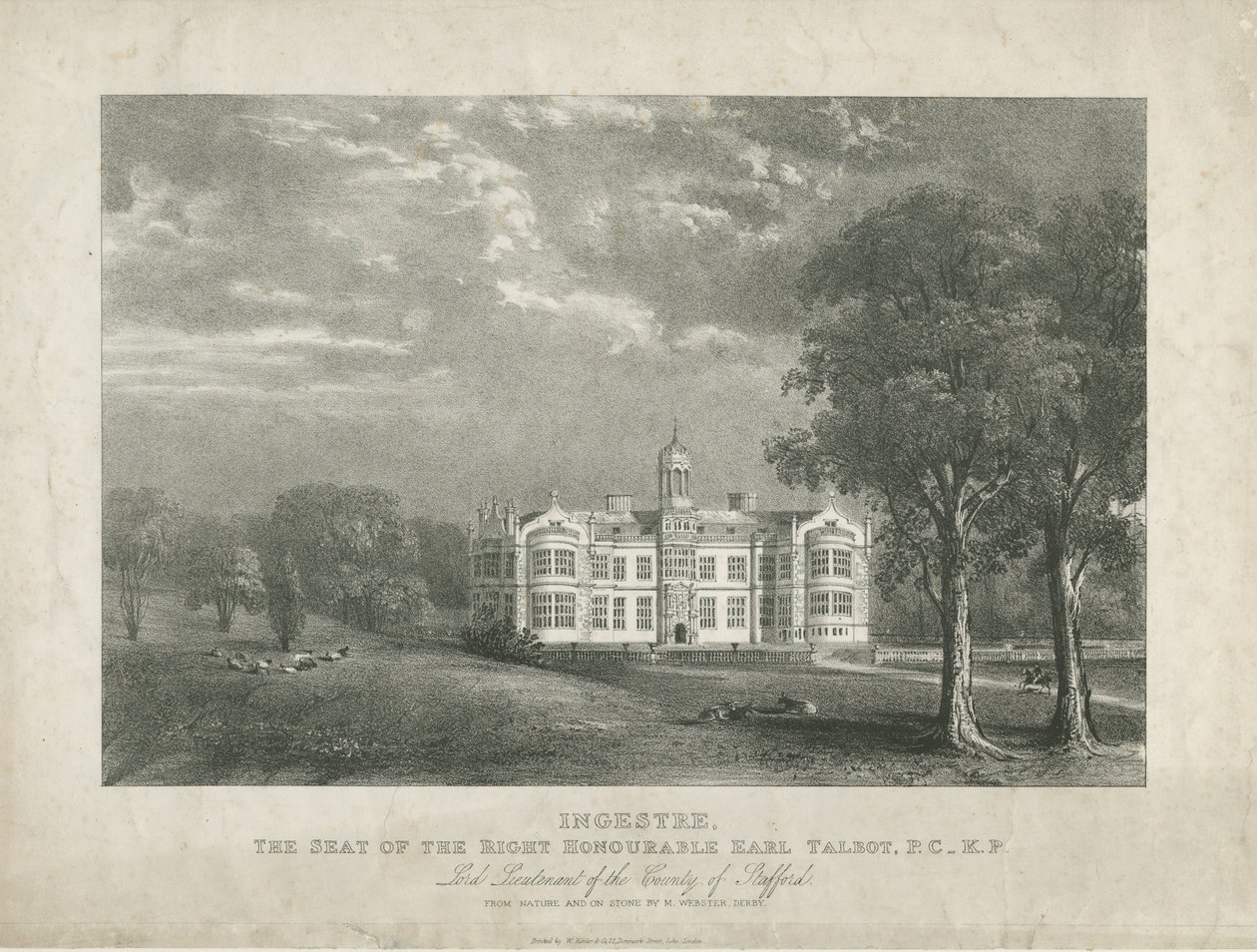 Ingestre Hall door Moses Webster