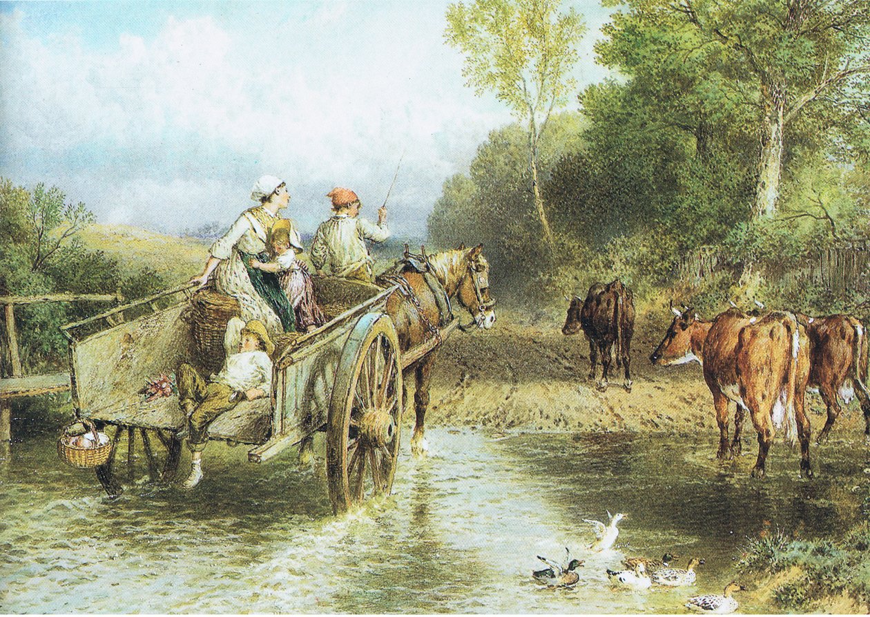 Terug van de markt door Myles Birket Foster