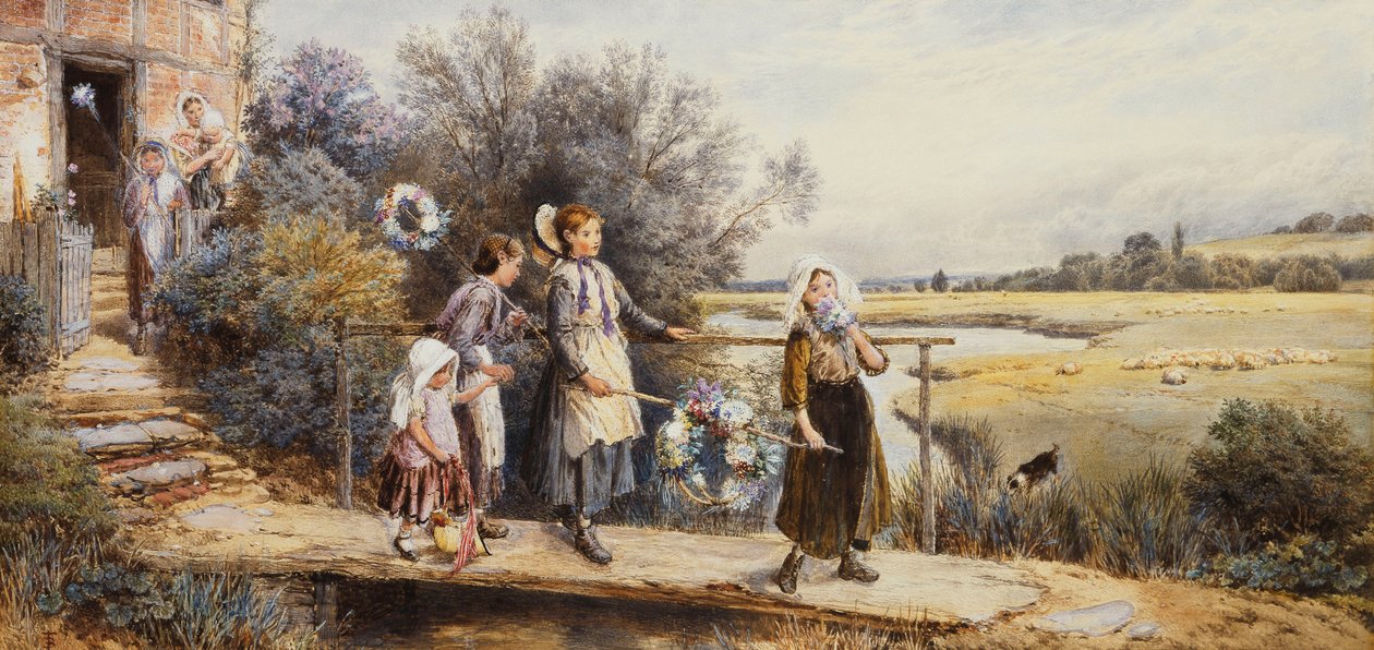 Meidagkransen door Myles Birket Foster