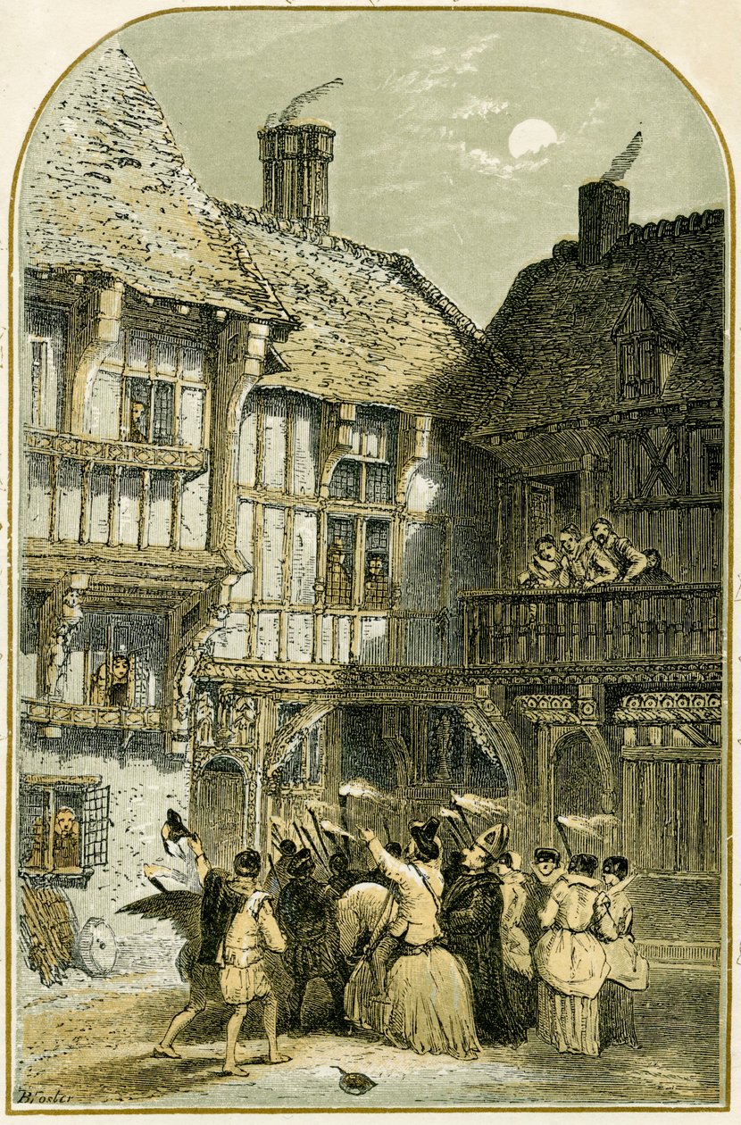 Mummers Play/Mumming door Myles Birket Foster