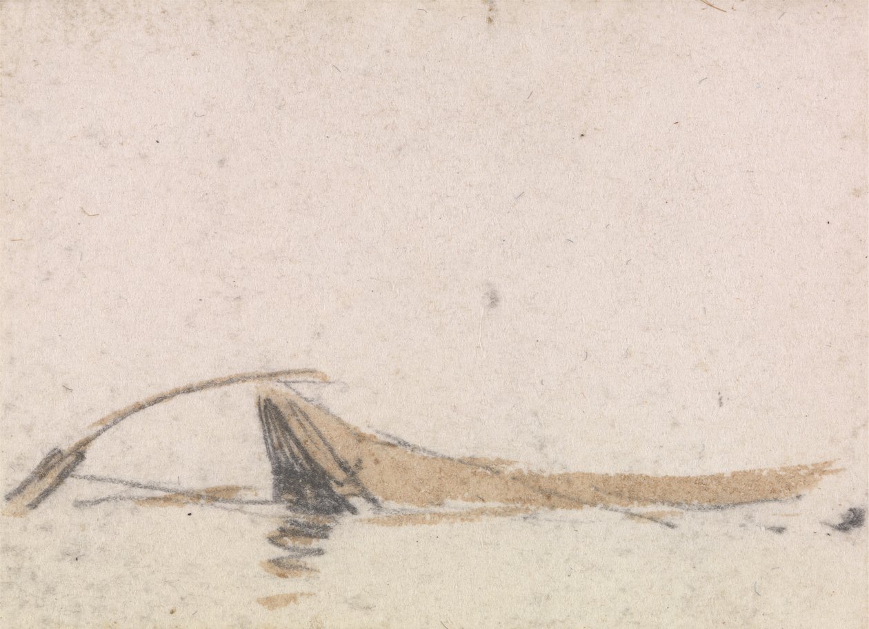 Een van een Groep van Drie Studies op de Venetiaanse Lagune door Myles Birket Foster