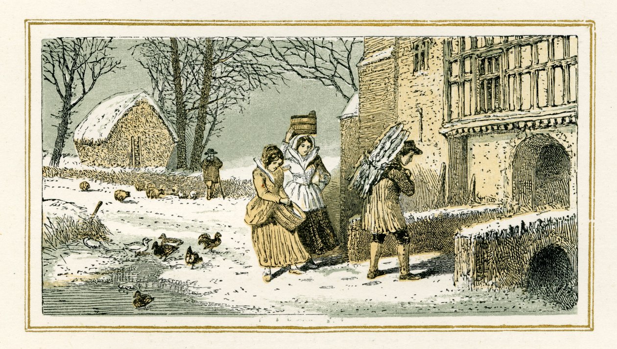 Winter door William Shakespeare door Myles Birket Foster
