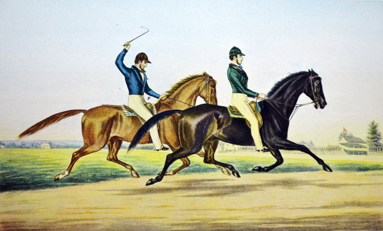 Mac en Zachary Taylor door N. and Ives, J.M. Currier