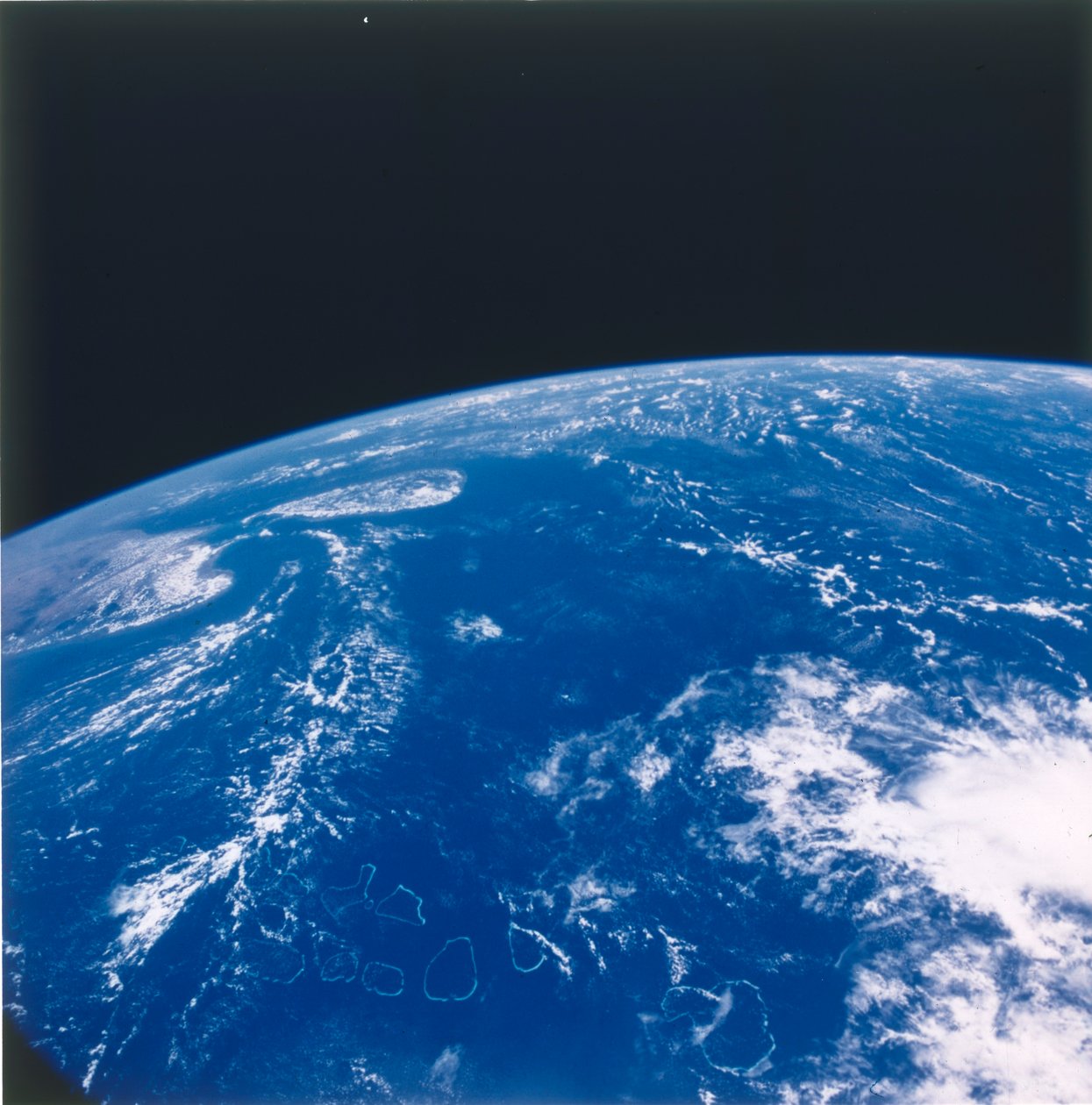 Aarde vanuit de ruimte - de Indische Oceaan, ca. jaren 1980 door NASA Images