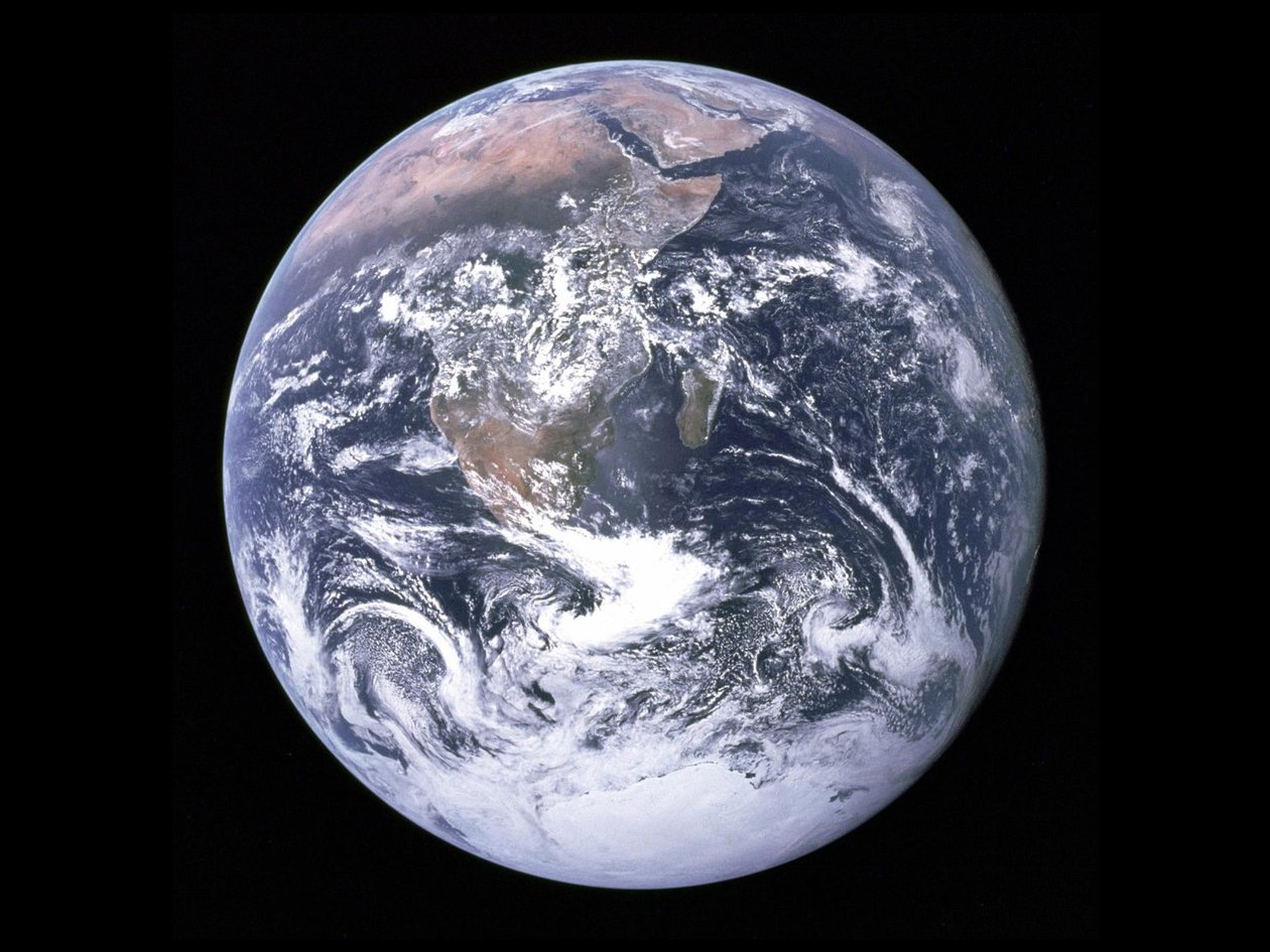 De Blauwe Marmer - Aarde vanuit de ruimte, 7 december 1972 door NASA Images
