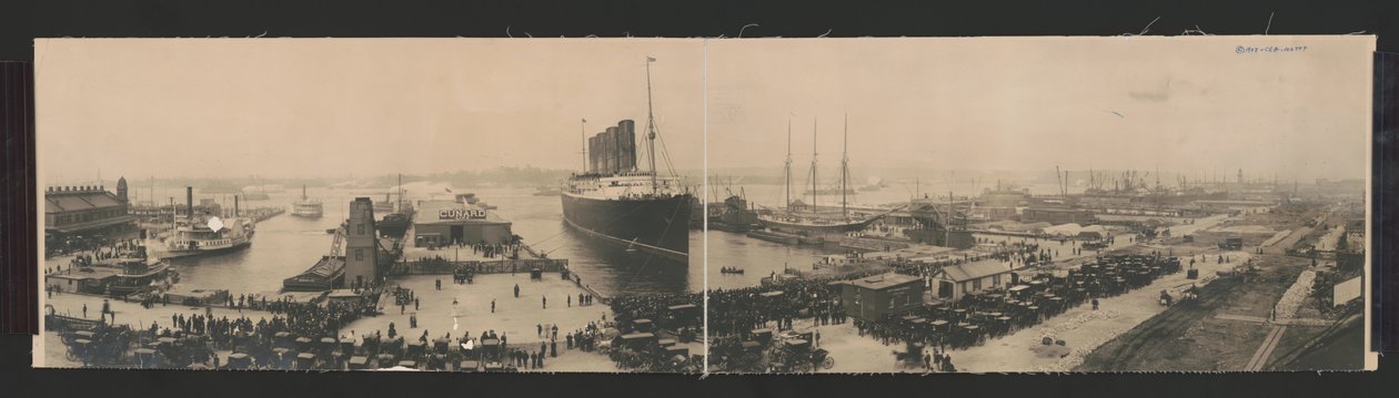 De Lusitania aan het einde van de recordreis door N.W. Penfield