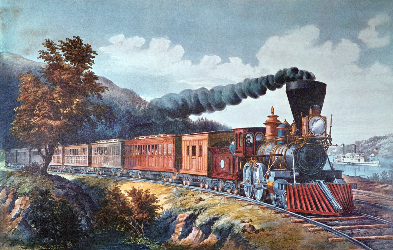American Express Trein door Currier and Ives
