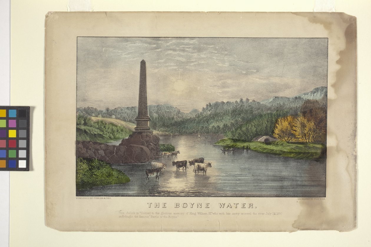 Het water van de Boyne door N. and Ives J.M. (1824 95) Currier