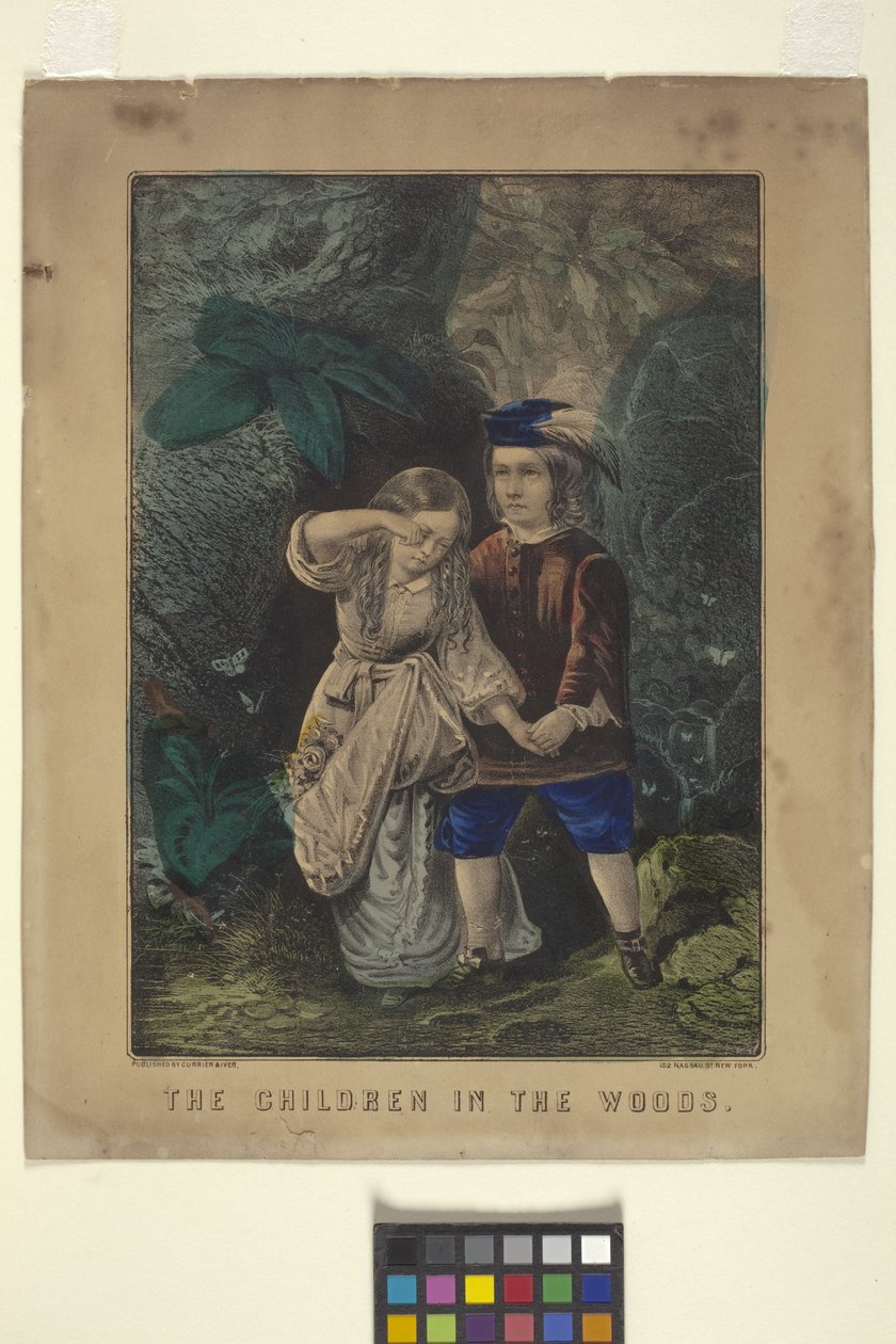 De Kinderen In Het Bos door N. and Ives J.M. (1824 95) Currier