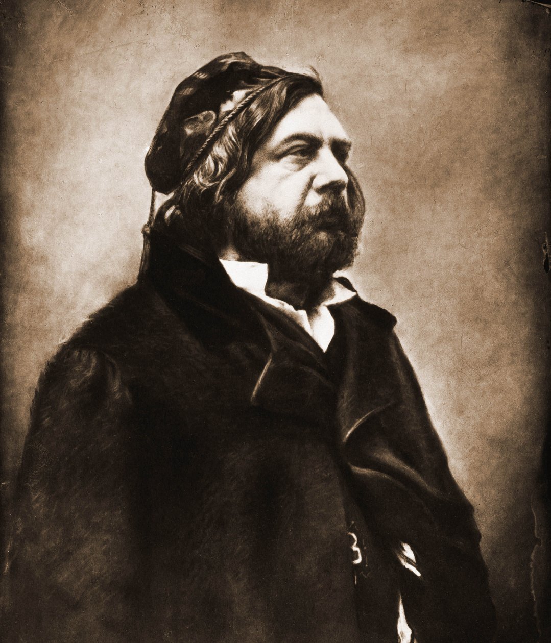 Portret van Théophile Gautier, dichter 1811-1872 (foto) door Nadar