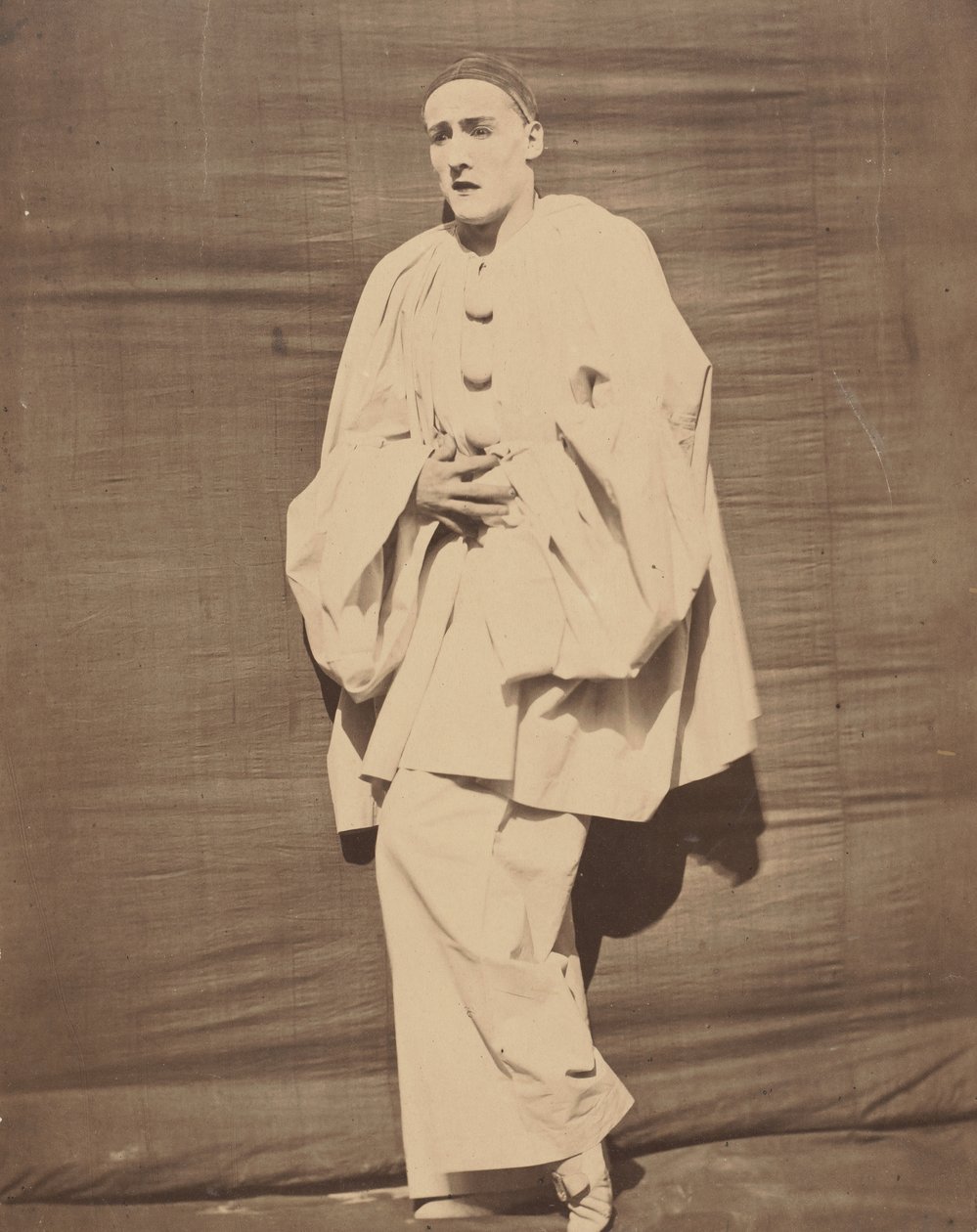 Pierrot in pijn, ca. 1854-55 door Nadar