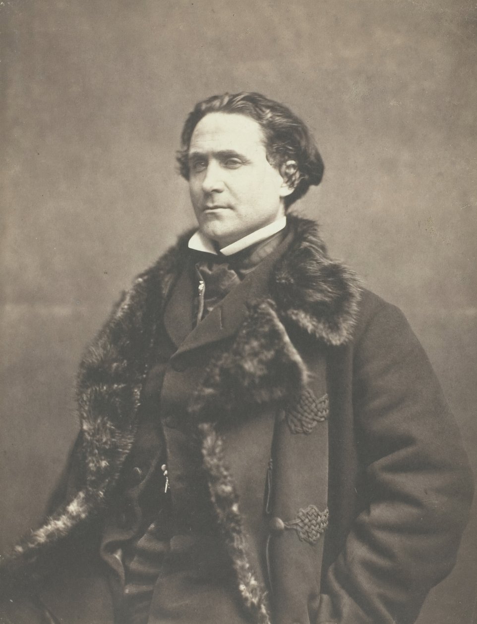 Portret van La Fontaine, c. 1854-1860 door Nadar