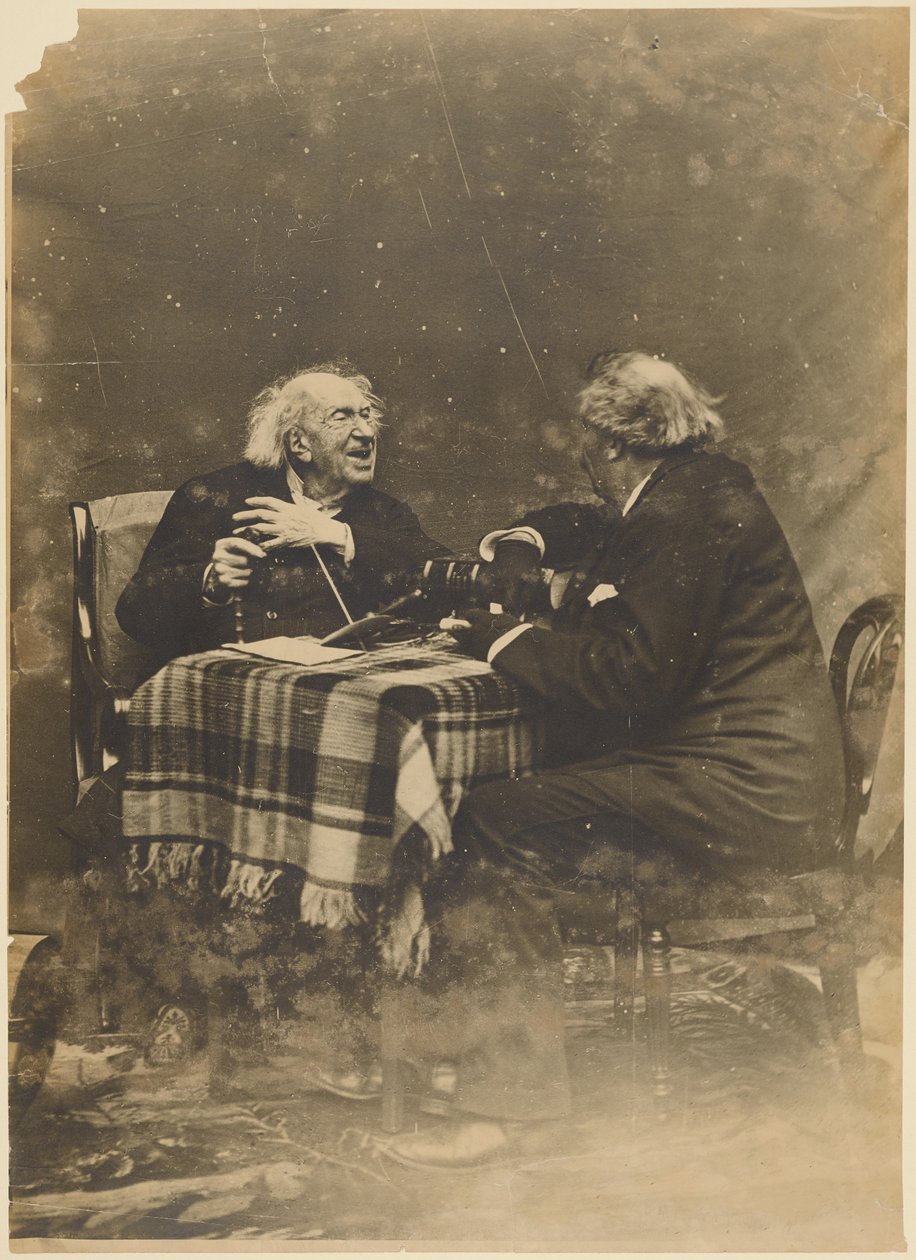 [Nadar met Marie-Eugene Chevreul op zijn honderdste verjaardag]. door Nadar [Gaspard Félix Tournachon]