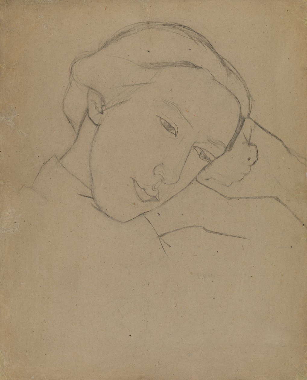Zelfportret, 1910s door Nadezhda Vladimirovna Lermontova