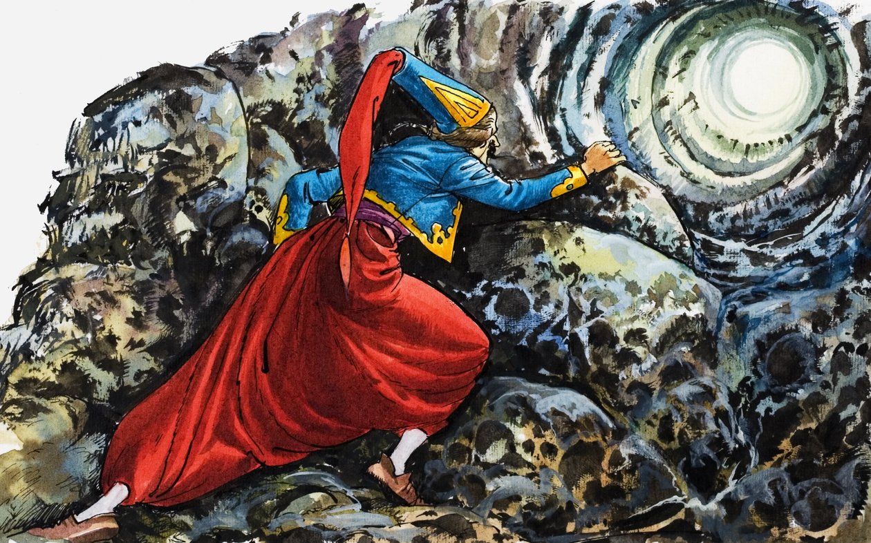 De wonderbaarlijke avonturen van Baron van Munchausen (gouache op papier) door Nadir Quinto