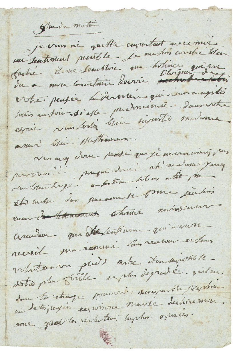 Brief aan Josephine de Beauharnais door Napoleon Bonaparte