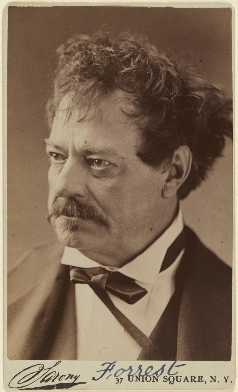 Edwin Forrest door Napoleon Sarony