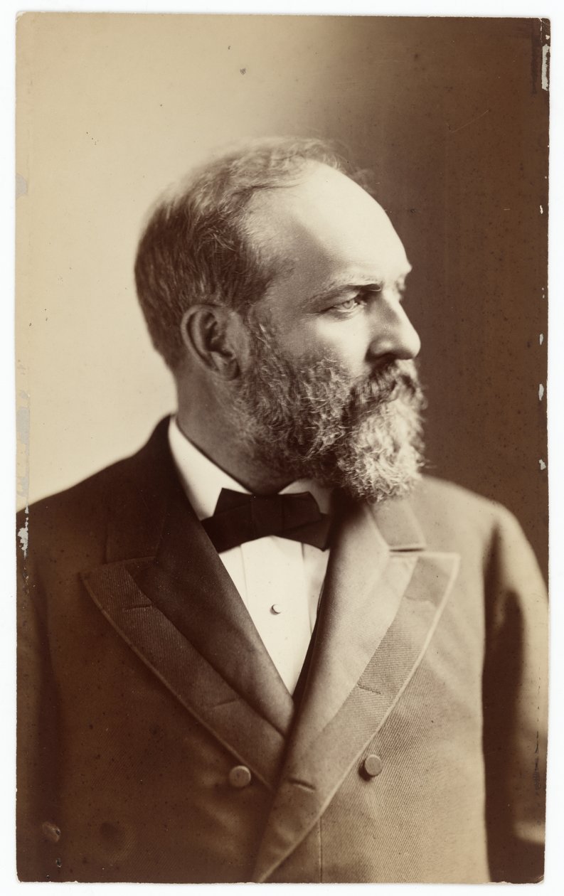 James Garfield door Napoleon Sarony