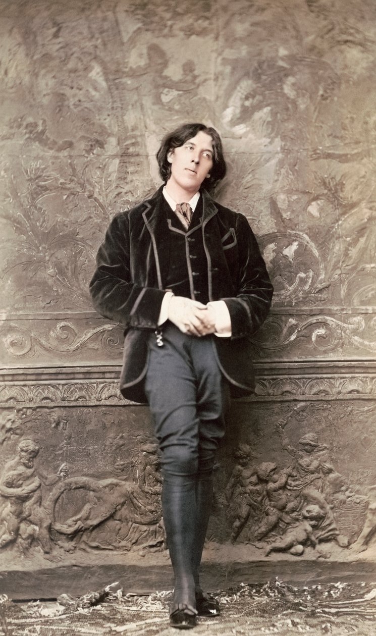 Oscar Wilde, vroege jaren 1880 door Napoleon Sarony