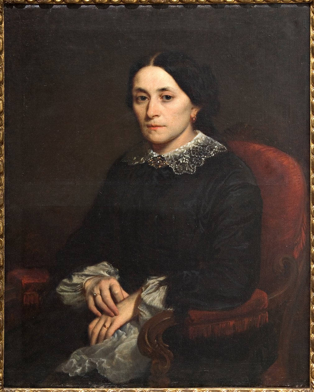 Portret van een dame door Narciso Malatesta