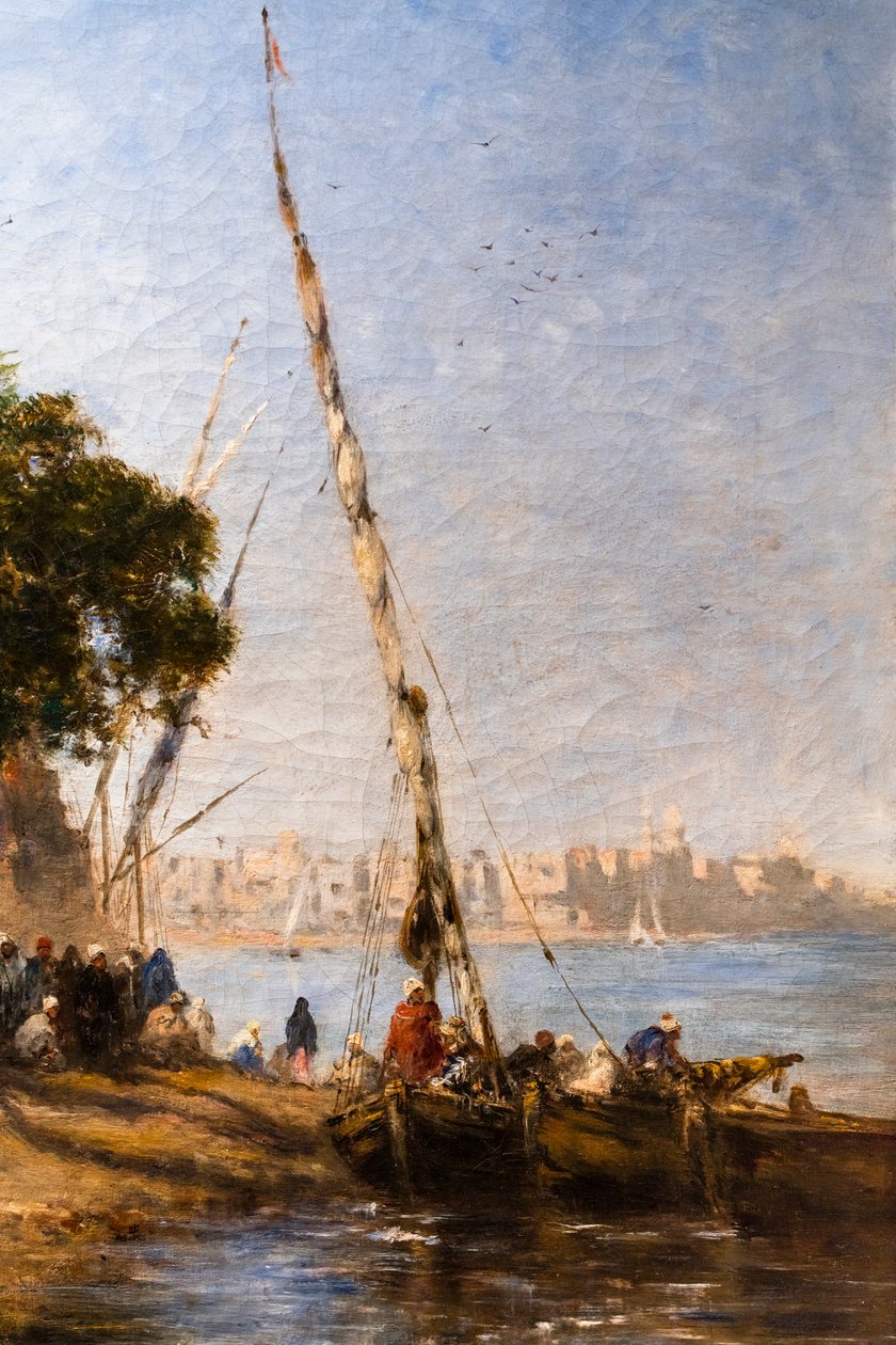 Wachten om aan boord te gaan door Narcisse Berchere