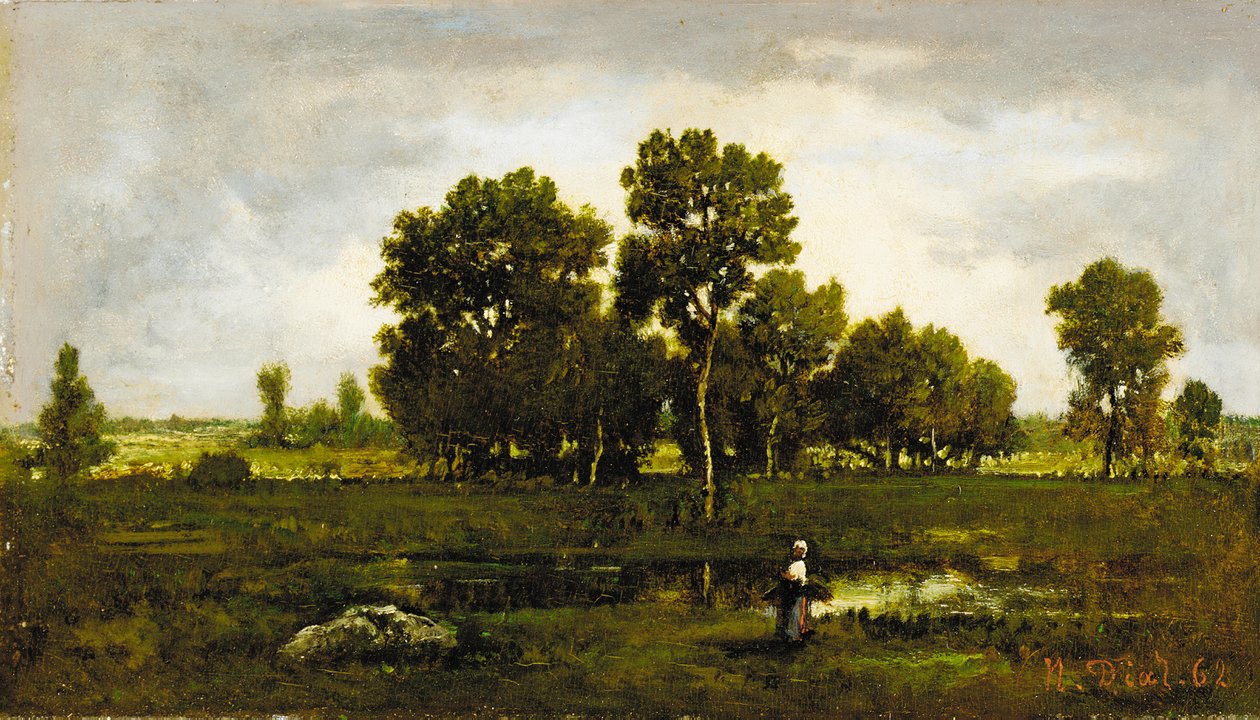 Fagotière bij de addervijver, 1862 door Narcisse Virgile Diaz de la Peña
