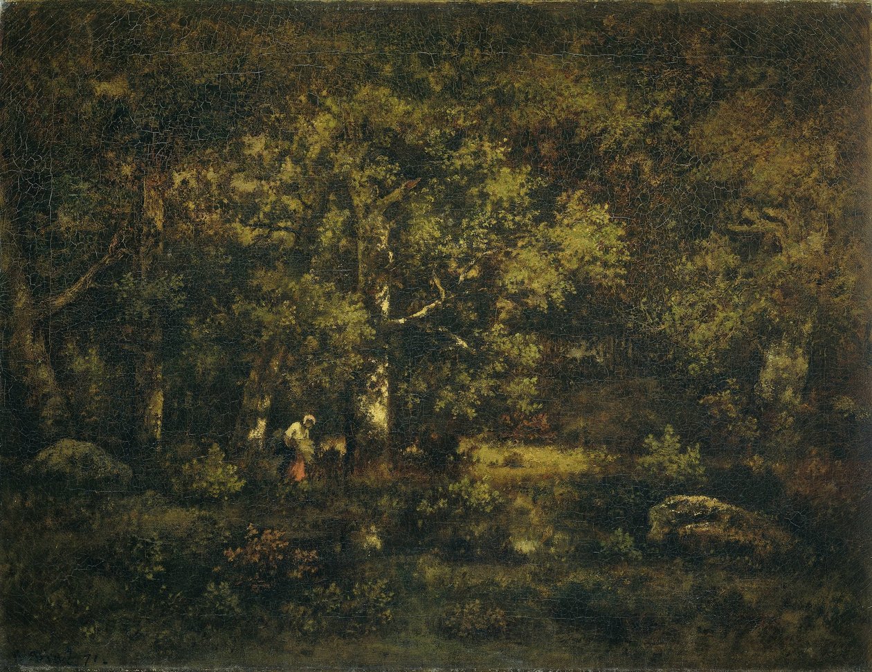Het bos van Fontainebleau door Narcisse Virgile Diaz de la Peña