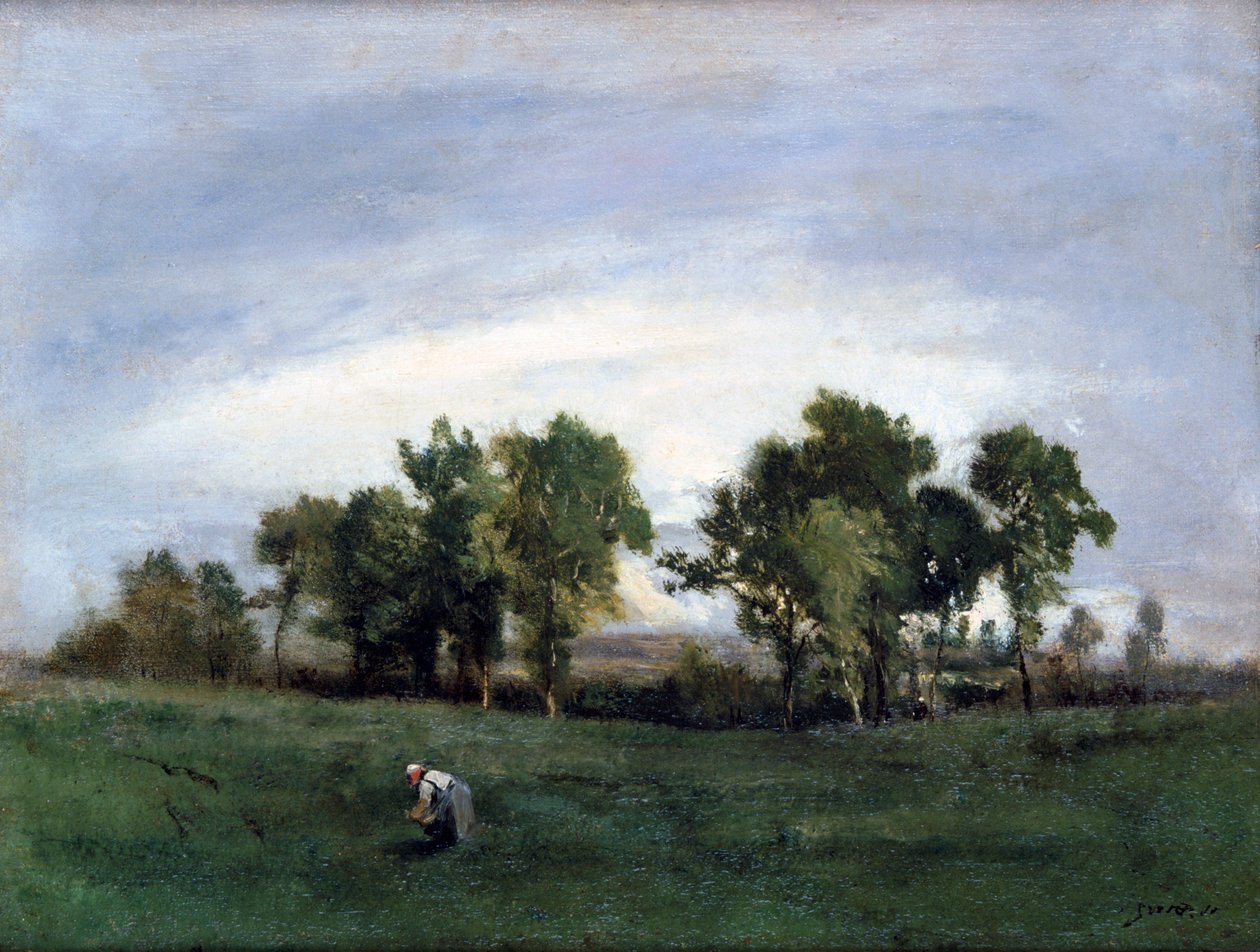 Vrouw in het Platteland, ca. 1828-1876 door Narcisse Virgile Diaz de la Peña
