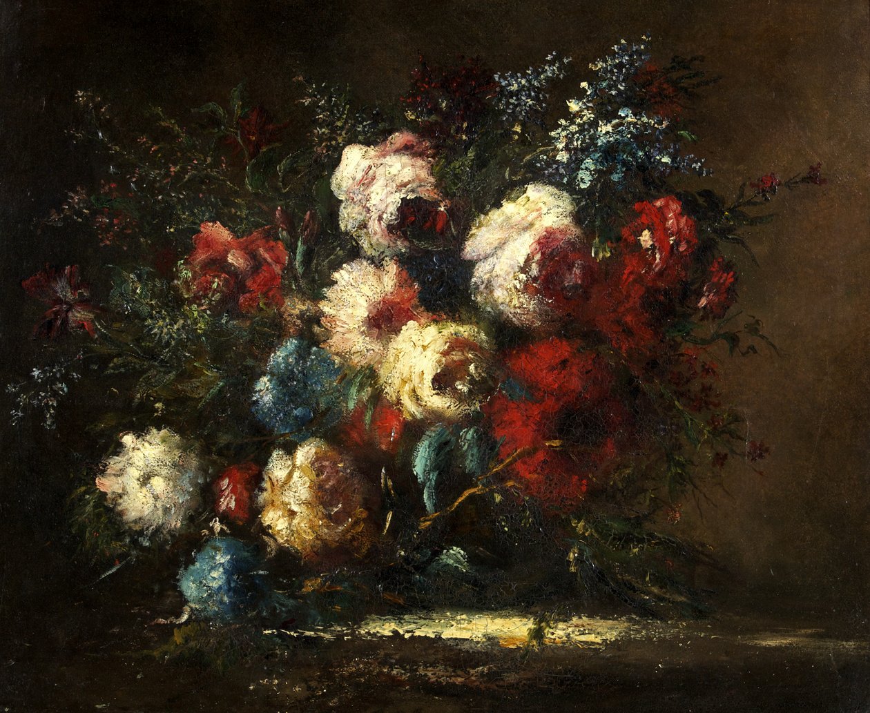 Bloemenstuk door Narcisse Virgile Diaz de la Peña