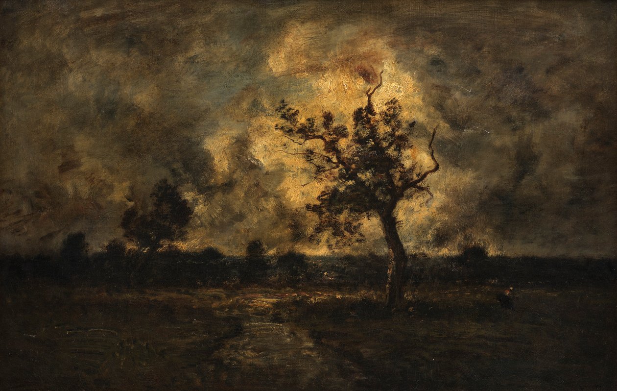 Onweersstemming door Narcisse Virgile Diaz de la Peña
