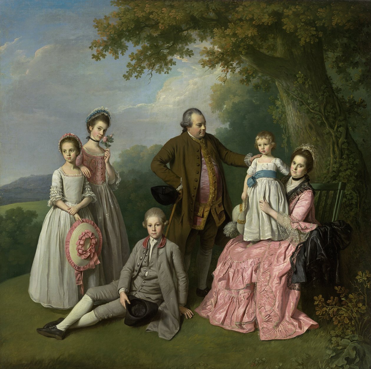 De familie Pybus door Nathaniel Dance Holland