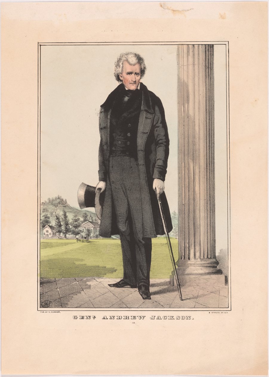 Andrew Jackson door Nathaniel Currier