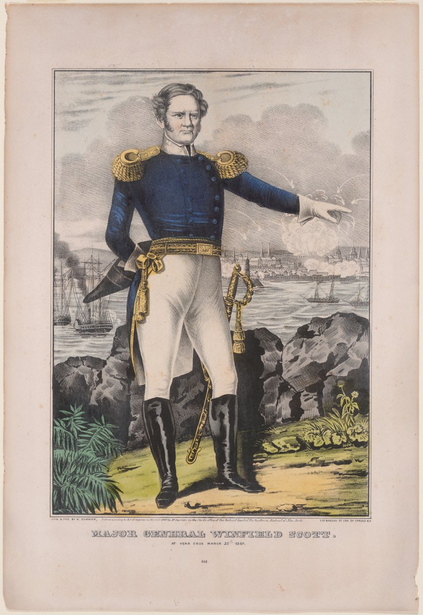 Generaal Winfield Scott door Nathaniel Currier