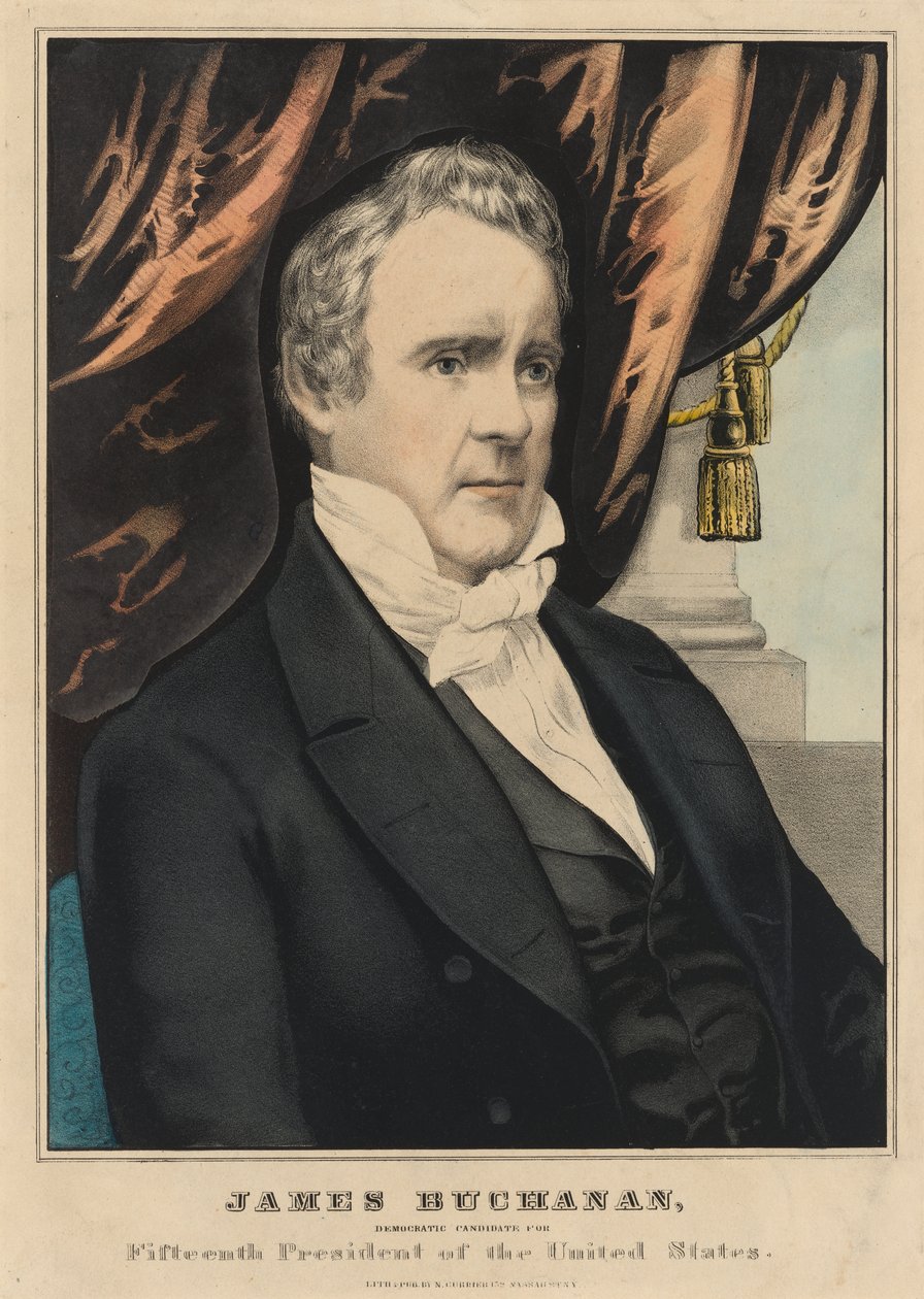 James Buchanan door Nathaniel Currier