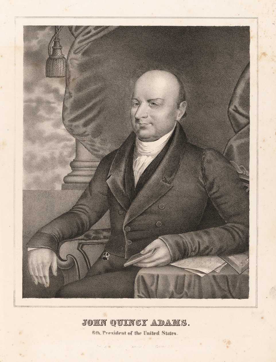 John Quincy Adams door Nathaniel Currier