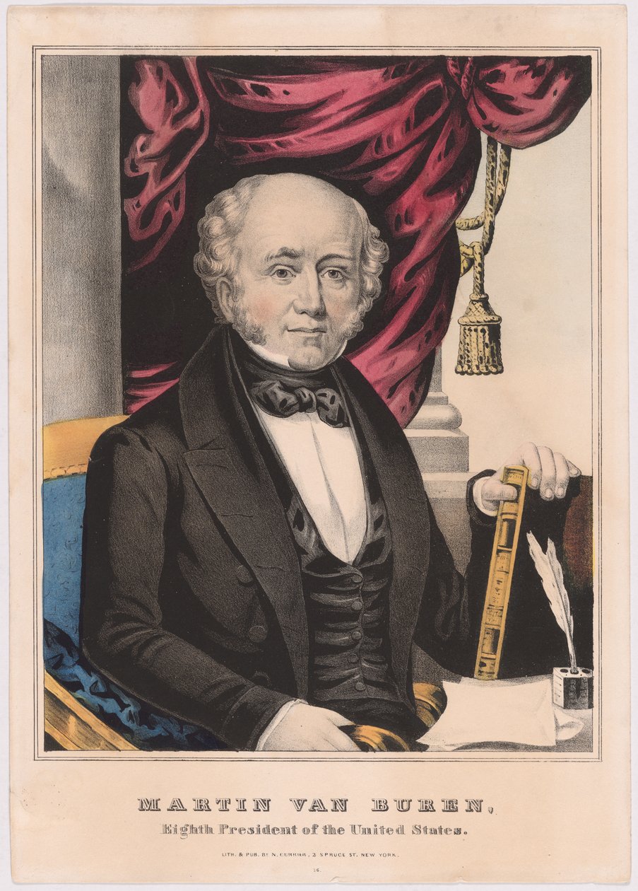 Martin Van Buren door Nathaniel Currier