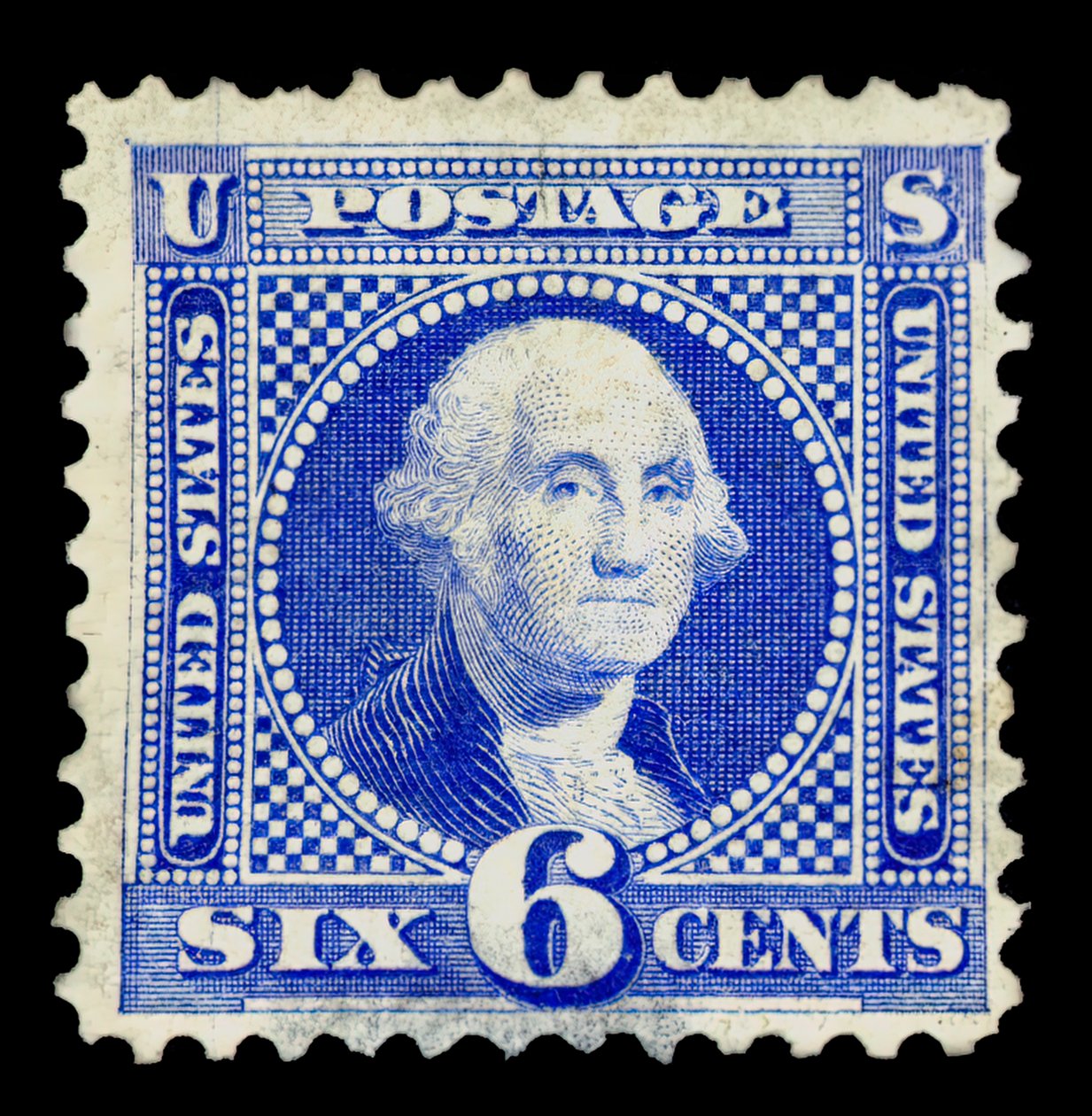 6c Washington heruitgave enkel door National Bank Note Company