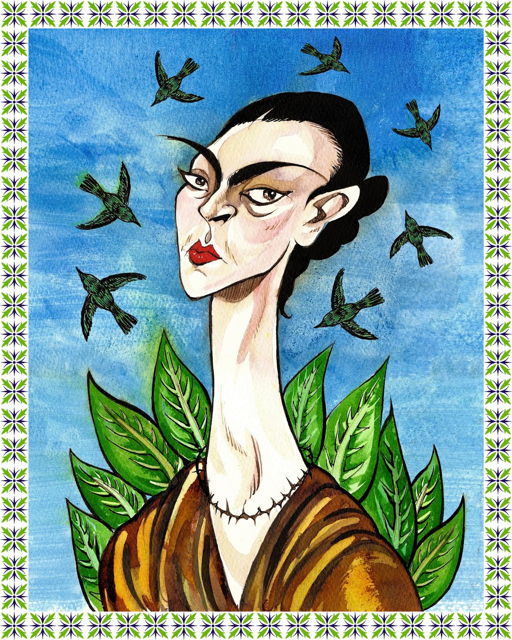 Frida Kahlo door Neale Osborne