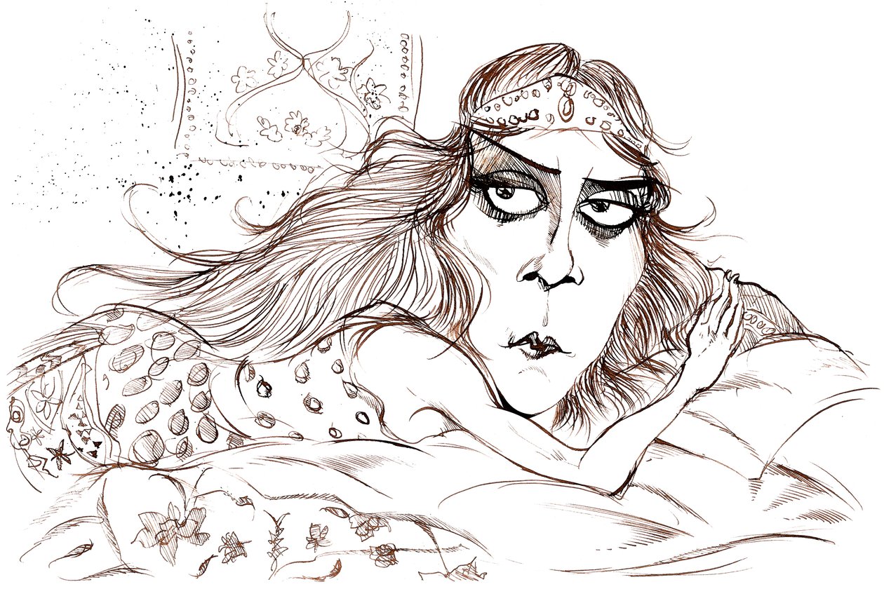 Theda Bara als Cleopatra door Neale Osborne
