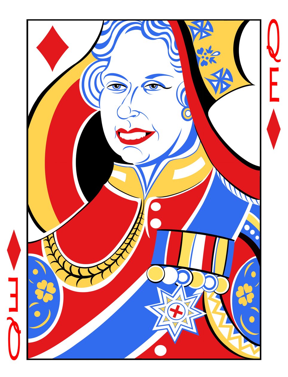 Koningin Elizabeth II 2012, door Neale Osborne door Neale Osborne