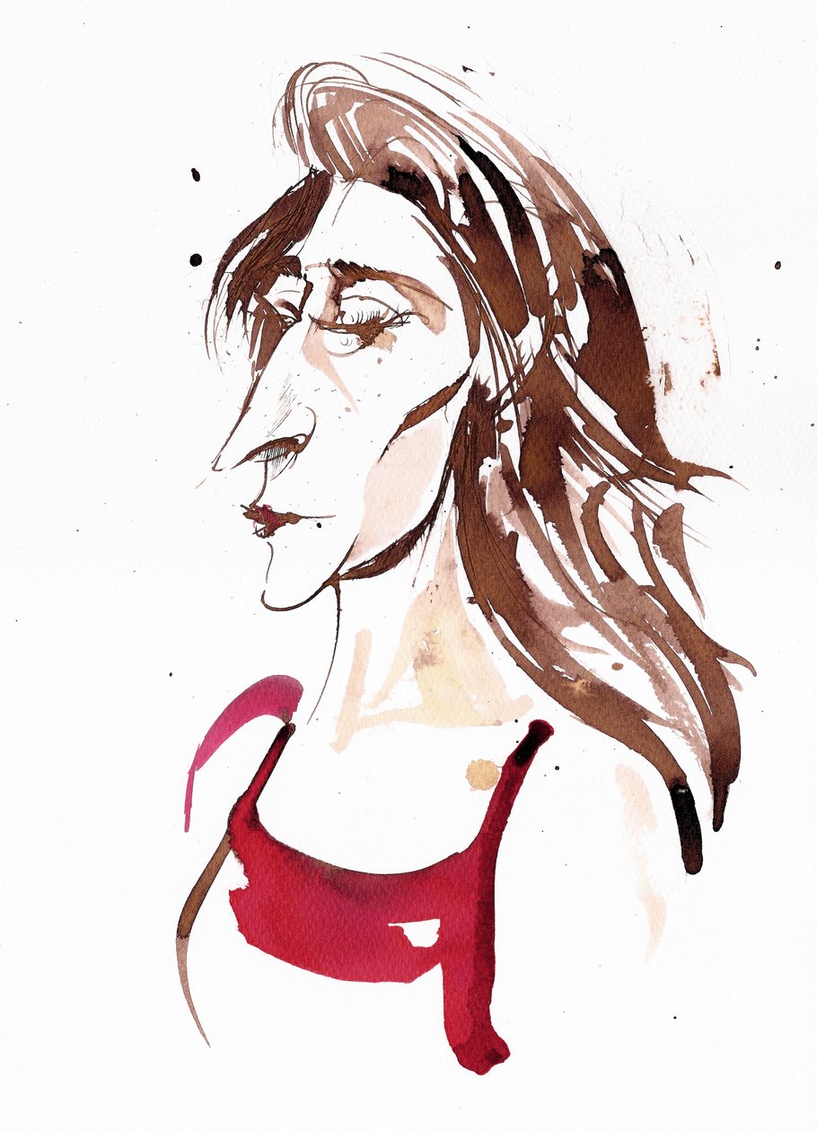 Véronique Gens, 2025 (inkt) door Neale Osborne