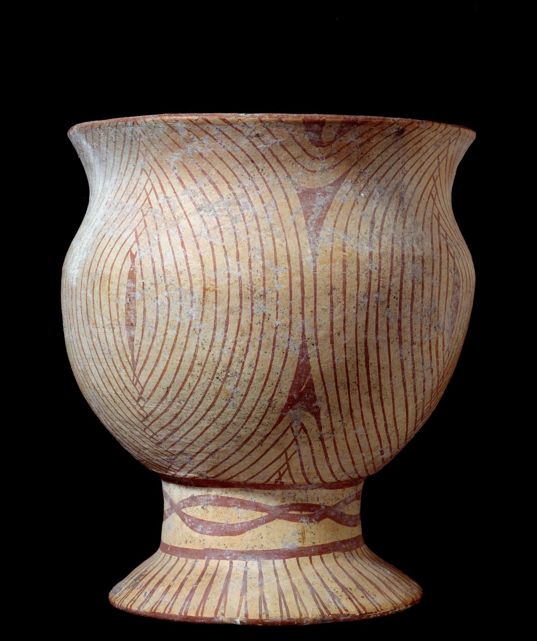 Neolithische periode: keramische vaas. Uit Thailand. 4630 v.Chr. Parijs, Musee Guimet, Musee national des Arts Asians door Neolithic Neolithic