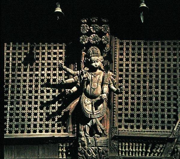 Detail van het exterieur door Nepalese School