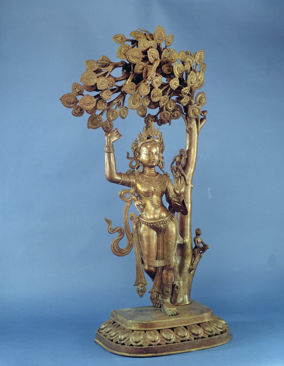 De geboorte van Boeddha (brons) door Nepalese School