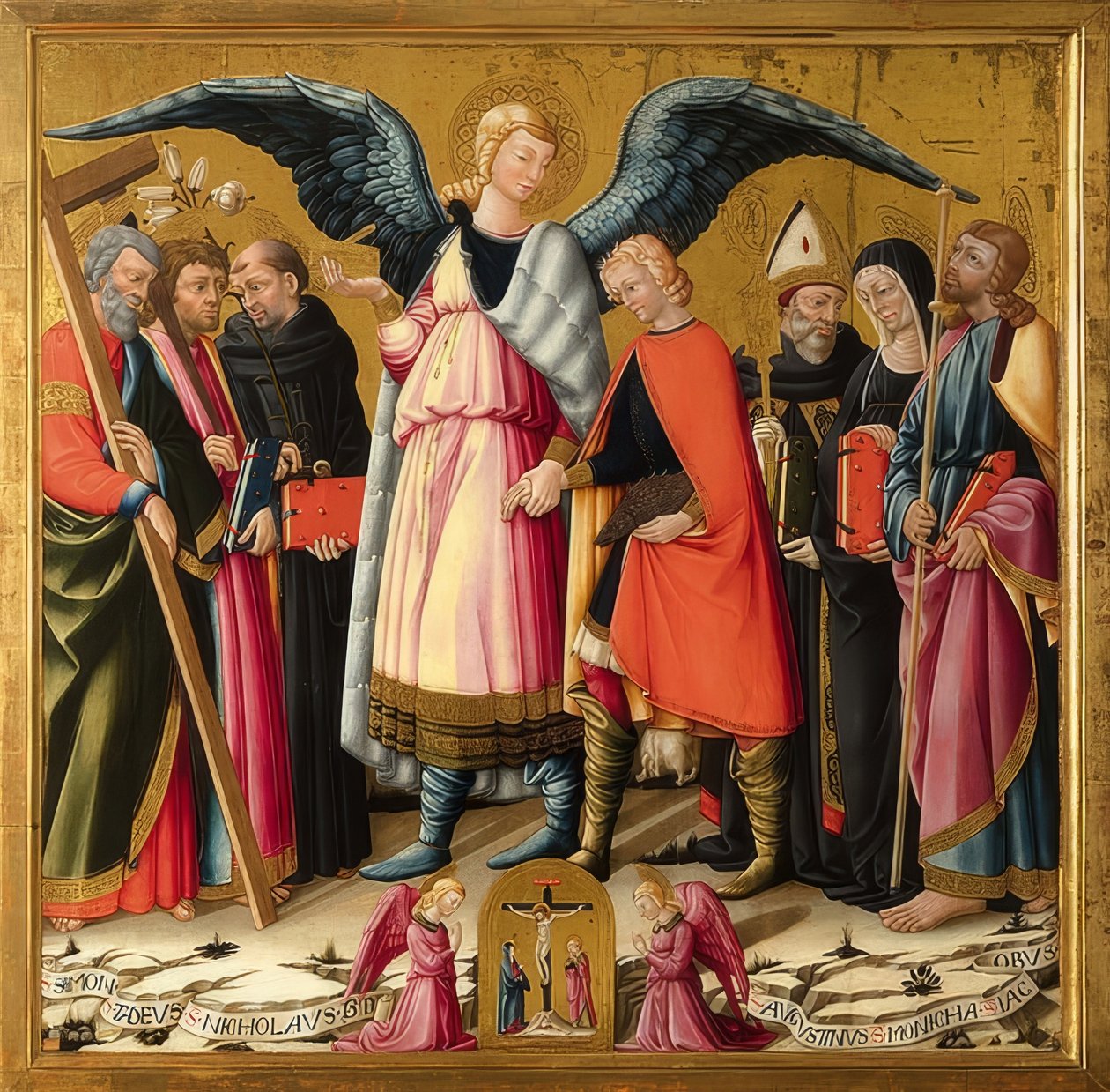 Tobias en de engel door Neri di Bicci