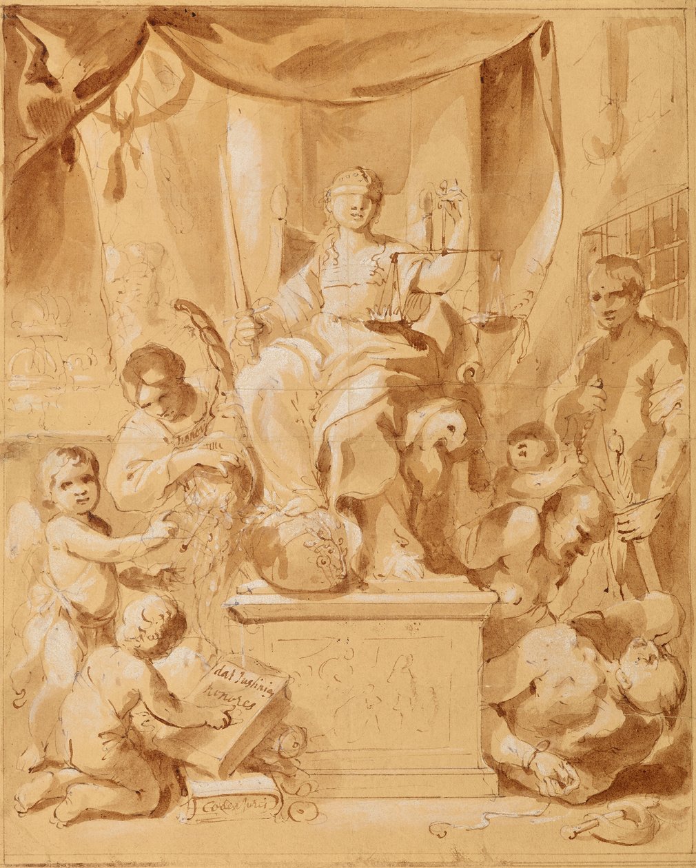 Allegorie van gerechtigheid door Leopold Blonder